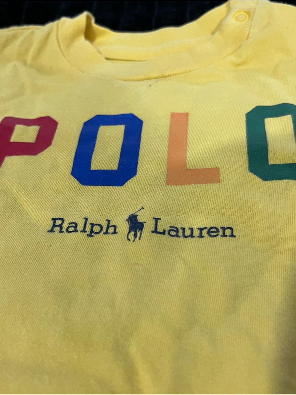 Ralph Lauren Kids Yellow Short-Sleeve Logo Tee